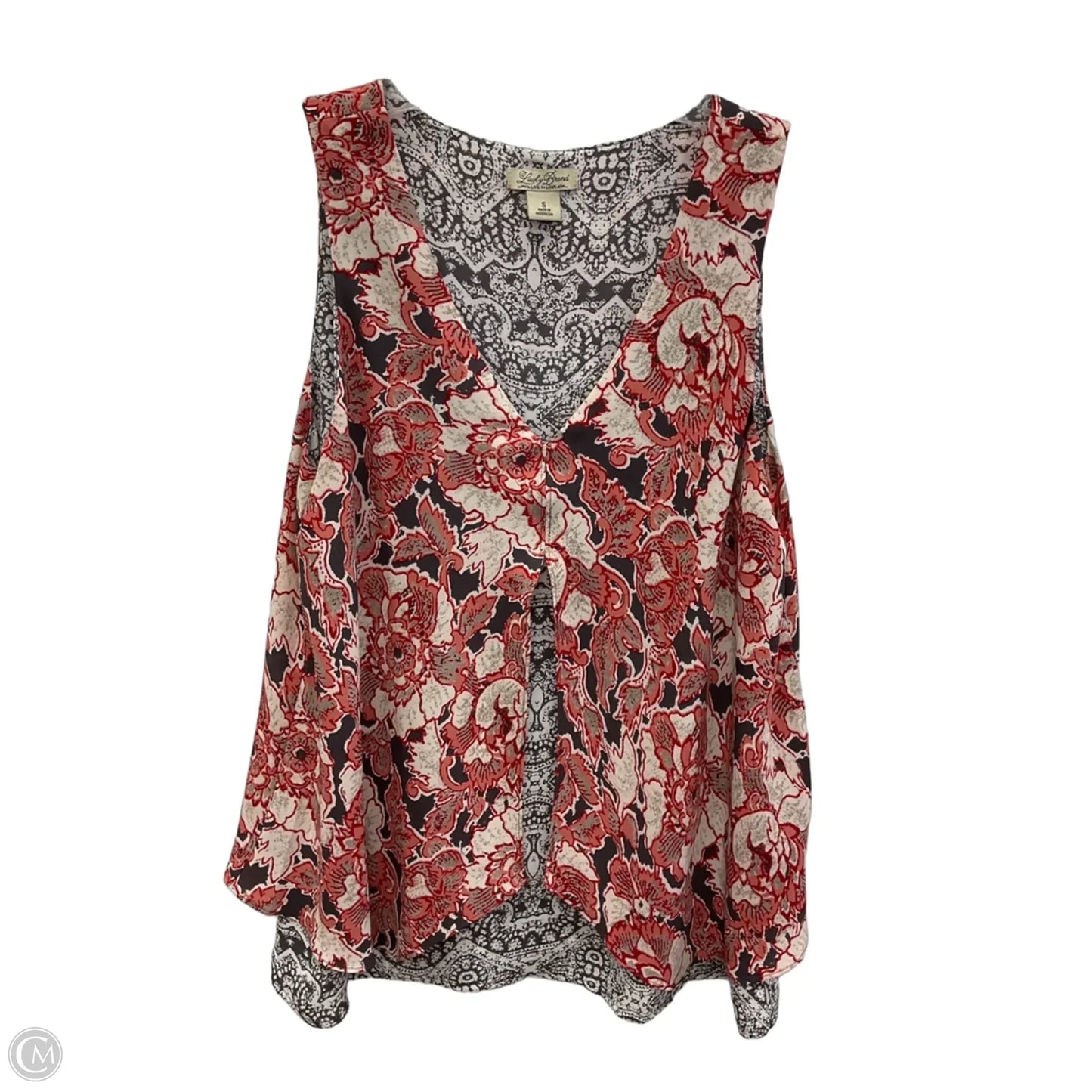 Top Sleeveless By Lucky Brand In Red, Size: S