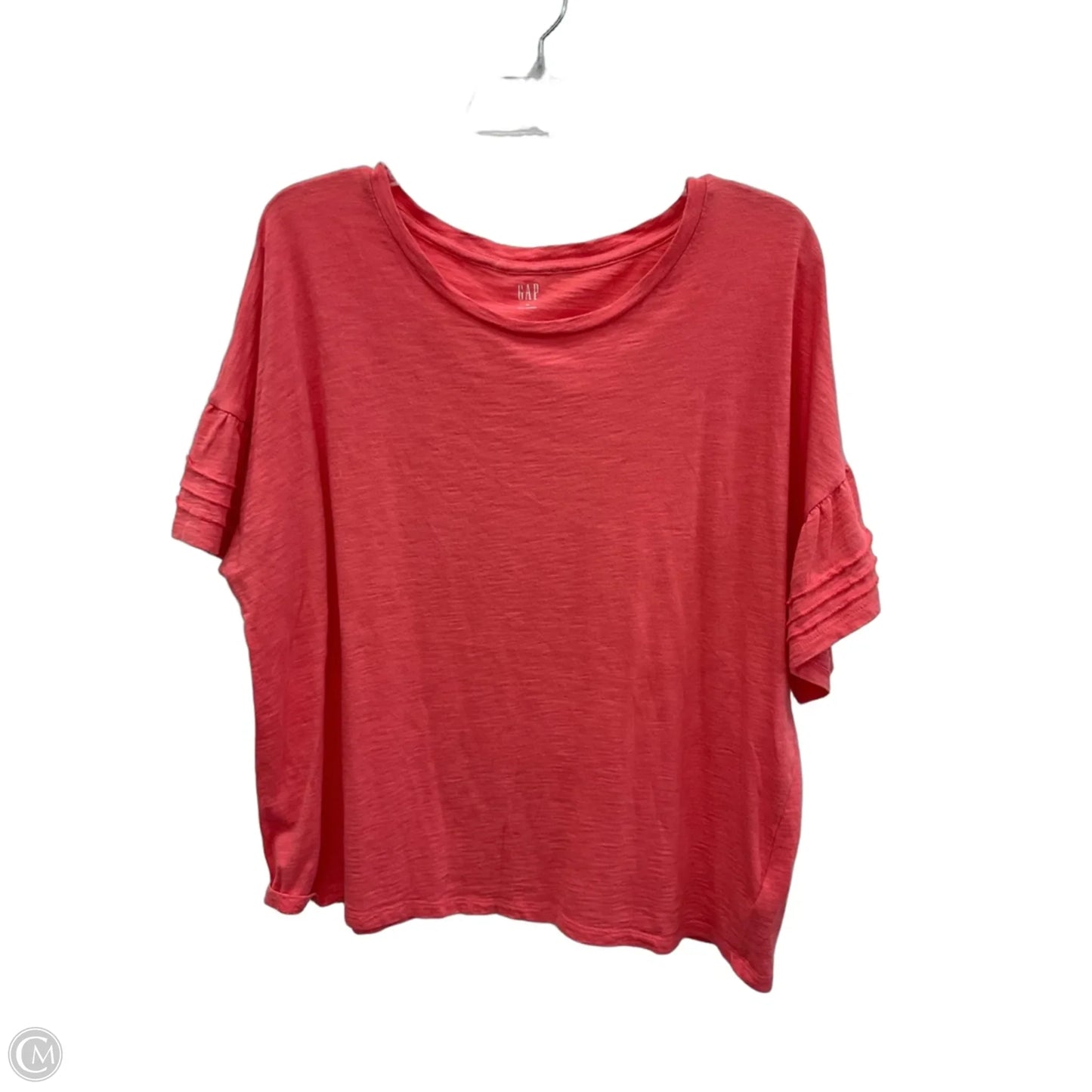 Top Short Sleeve By Gap In Coral, Size: Xl