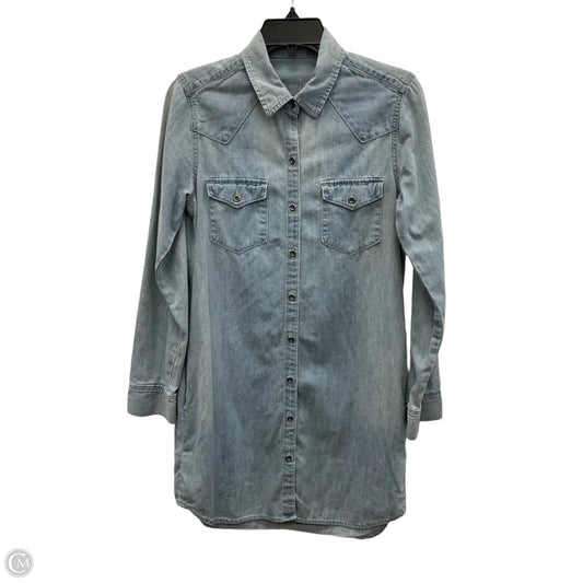 Dress Casual Midi By Gap In Blue, Size: Mp