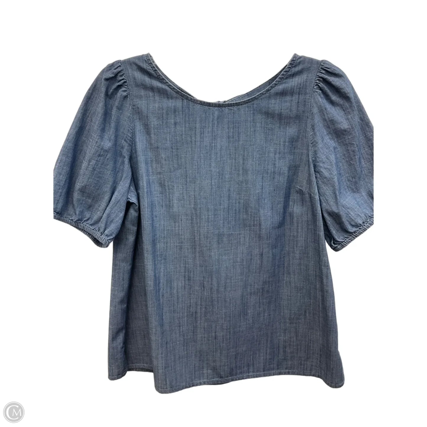 Top Short Sleeve By Talbots In Blue, Size: Mp