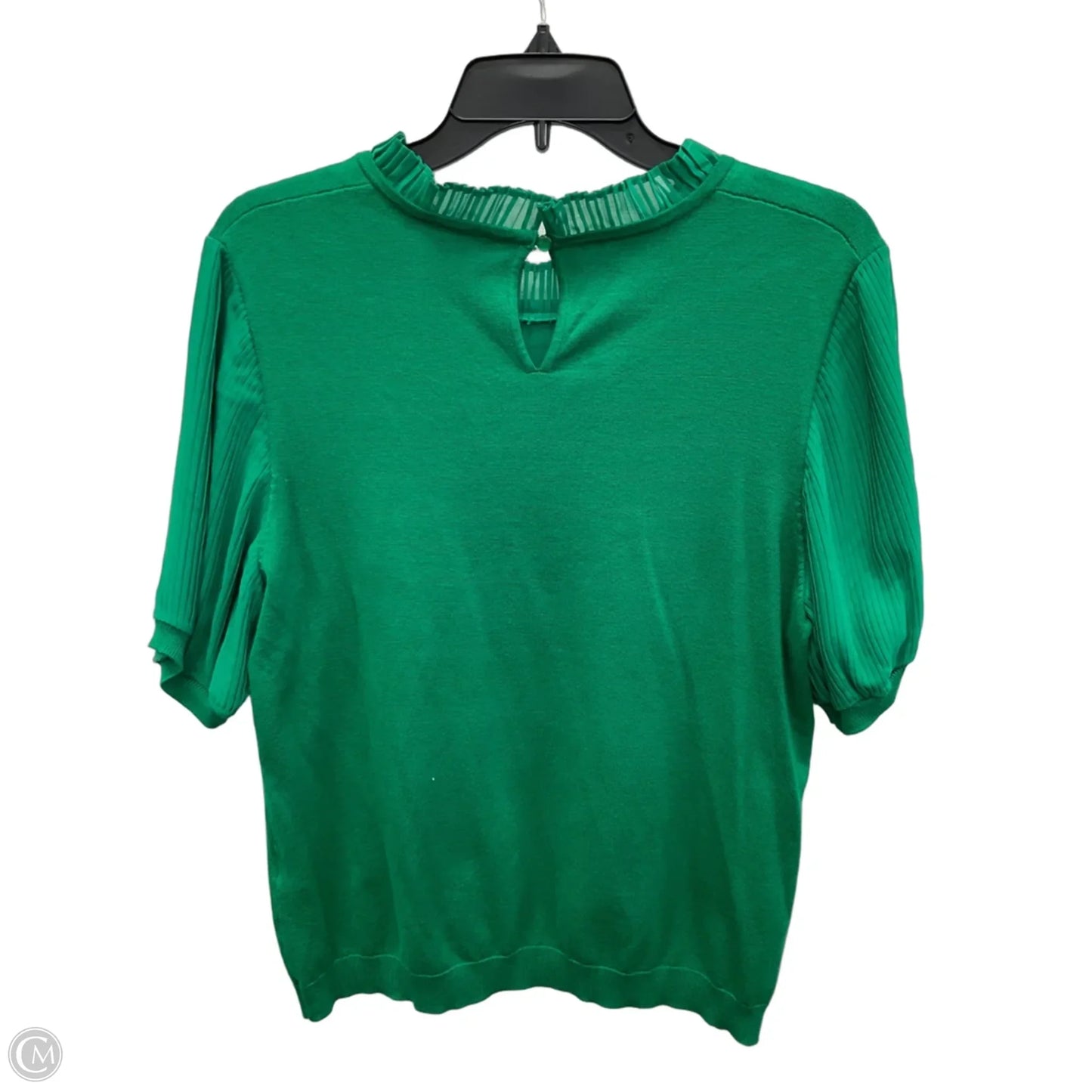 Top Short Sleeve By Adrianna Papell In Green, Size: L