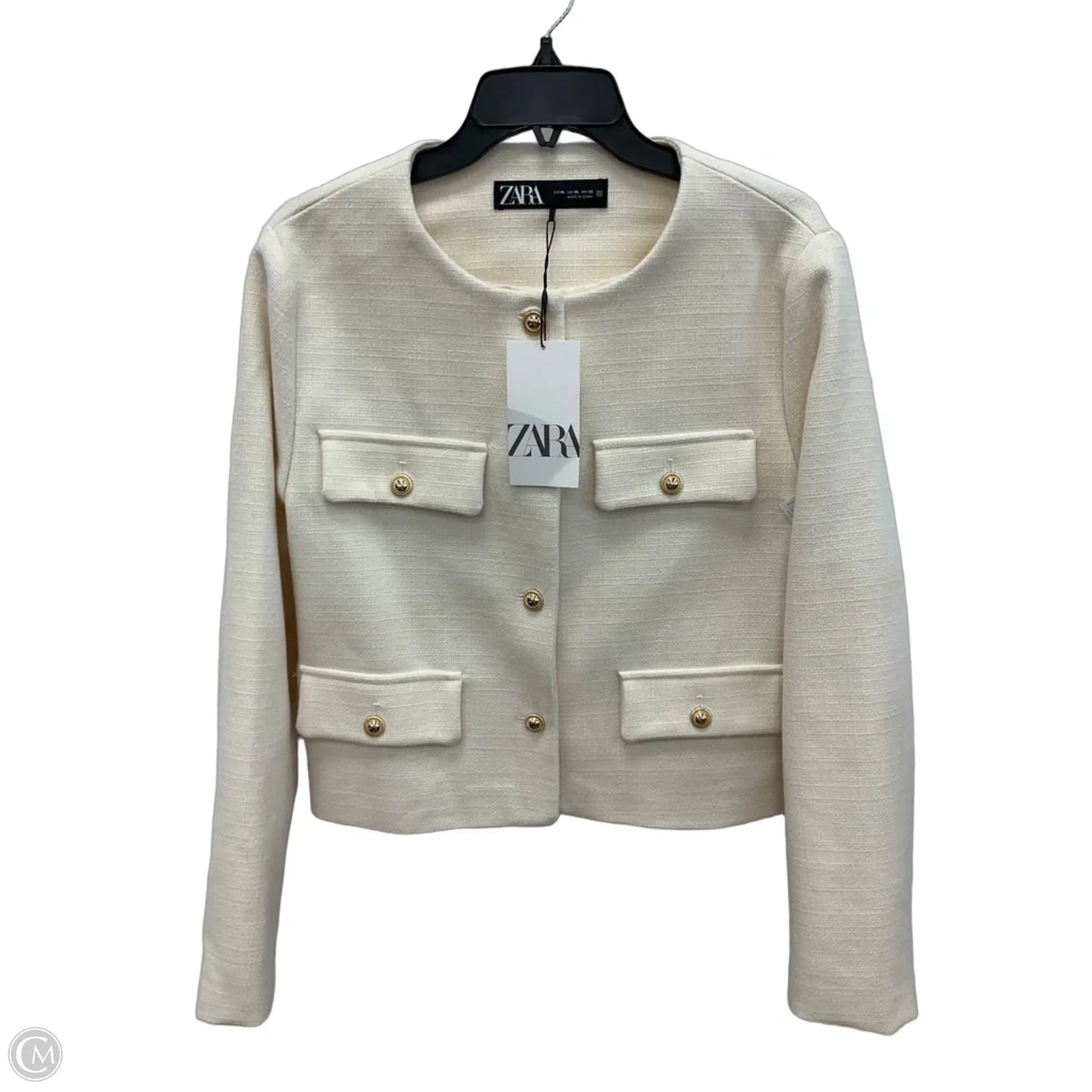 Jacket Other By Zara In Cream, Size: Xl
