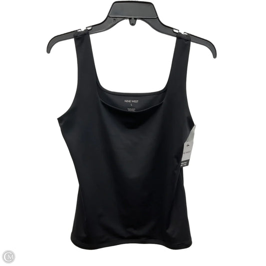 Top Sleeveless By Nine West In Black, Size: L