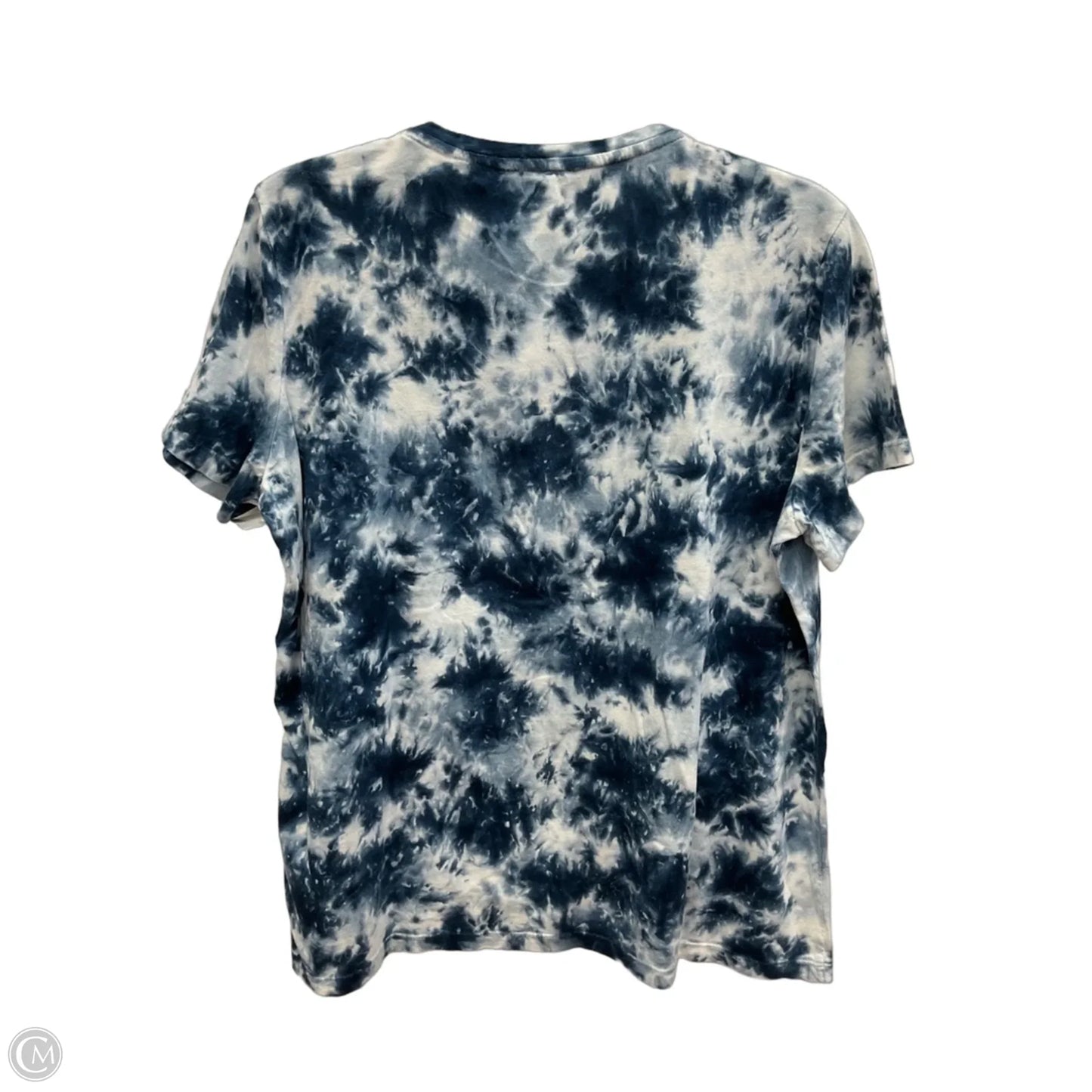 Top Short Sleeve By Lauren By Ralph Lauren In Tie Dye Print, Size: Xl