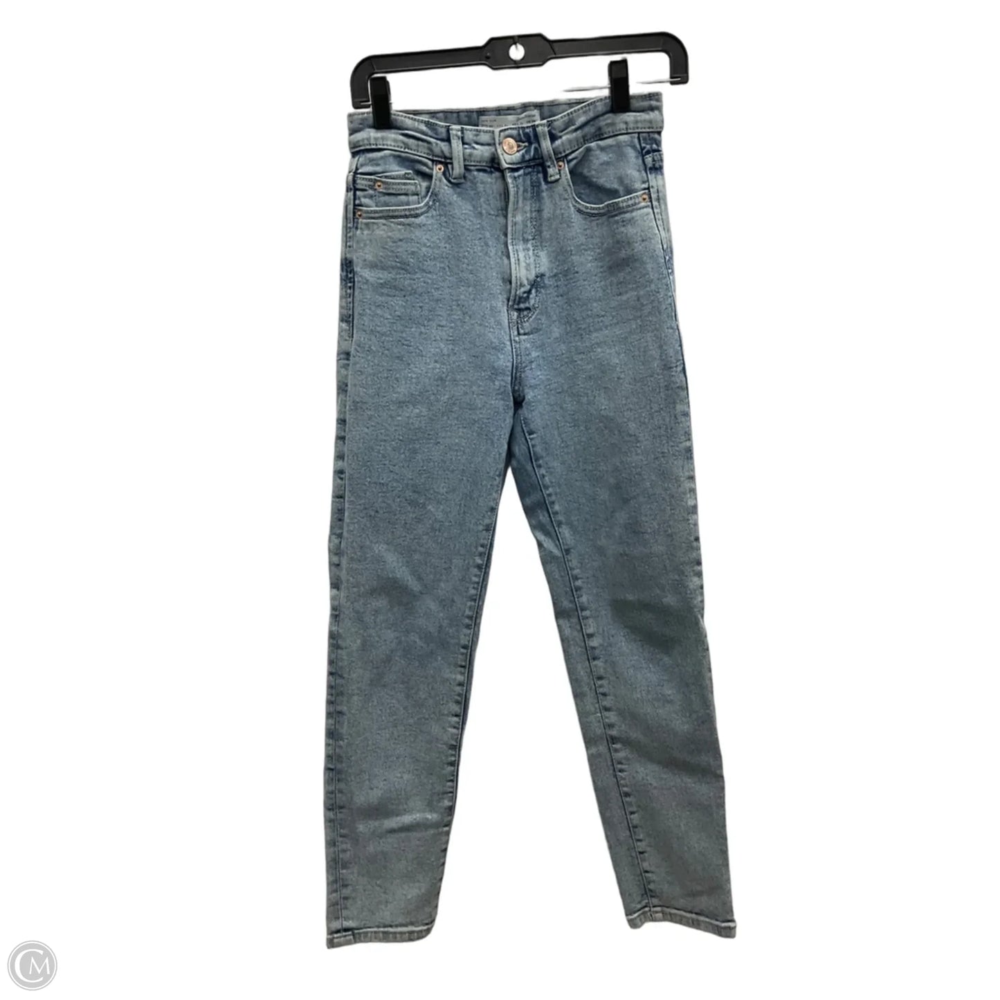 Jeans Straight By Stradivarius In Blue, Size: 4