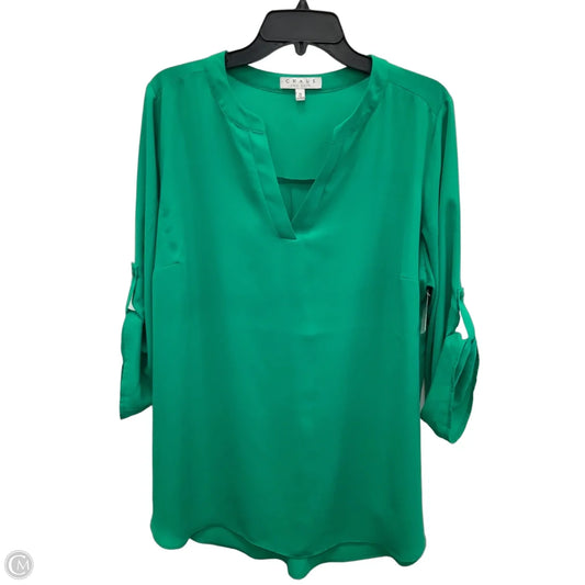 Top Long Sleeve By Chaus In Green, Size: 1x