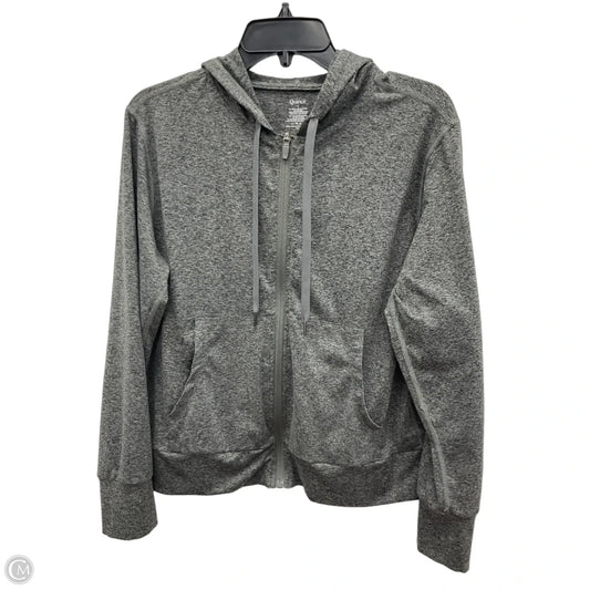 Athletic Jacket By Quince In Grey, Size: M