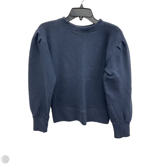 Athletic Top Long Sleeve Crewneck By Cmb In Blue, Size: M