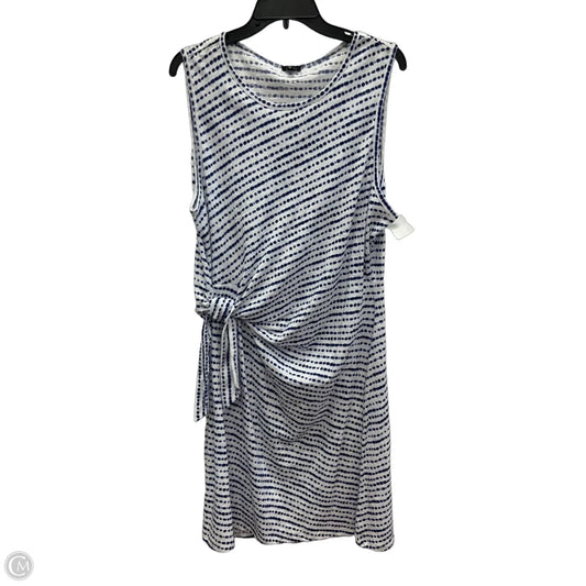 Dress Casual Midi By Talbots In Blue, Size: Xl
