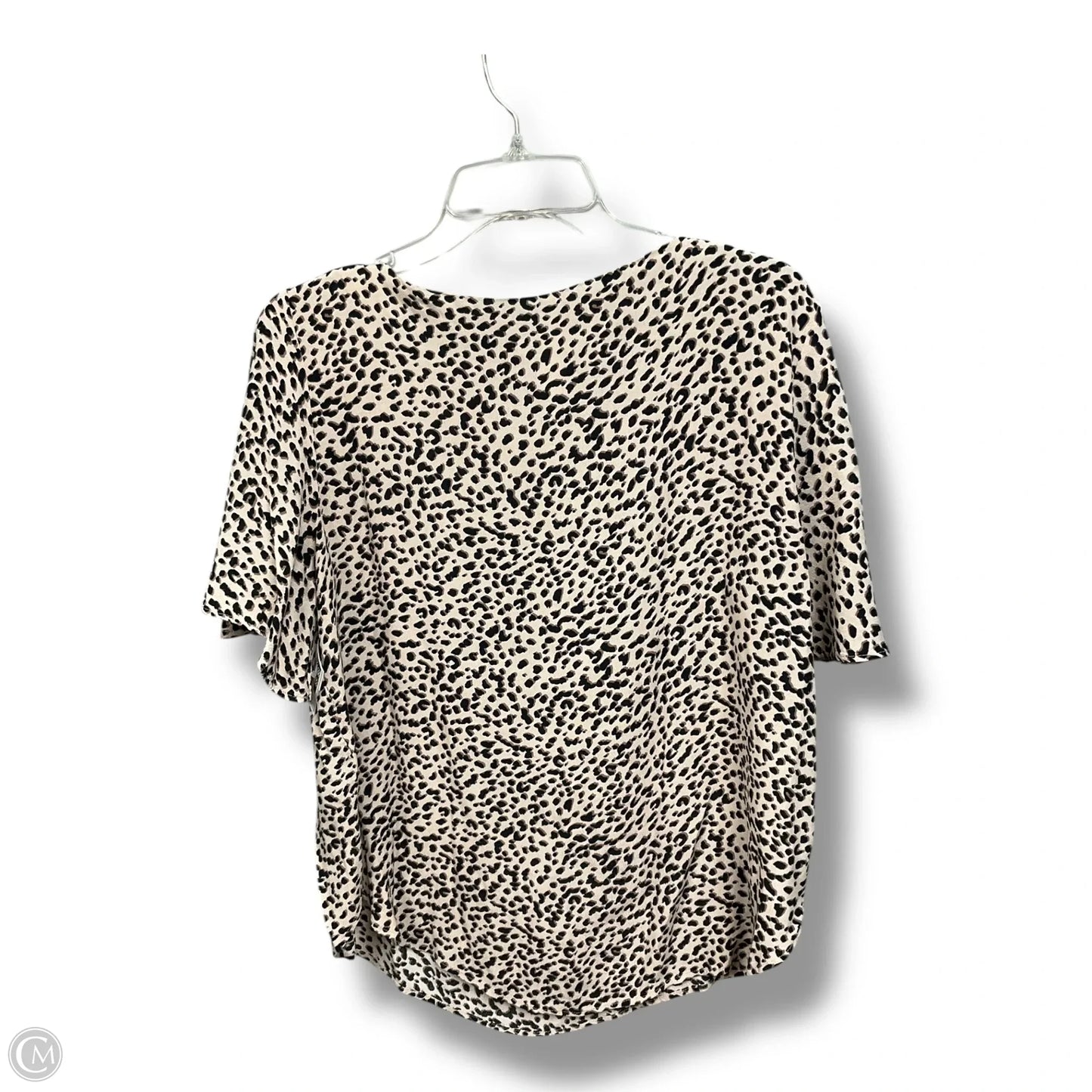 Top Short Sleeve By H&m In Animal Print, Size: M