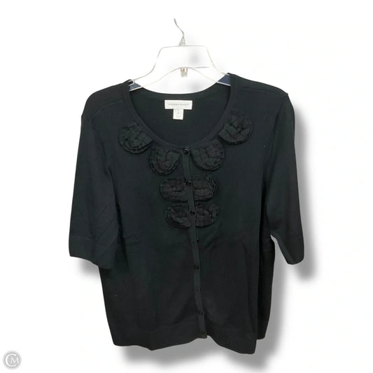 Cardigan By Christopher And Banks In Black, Size: Xl