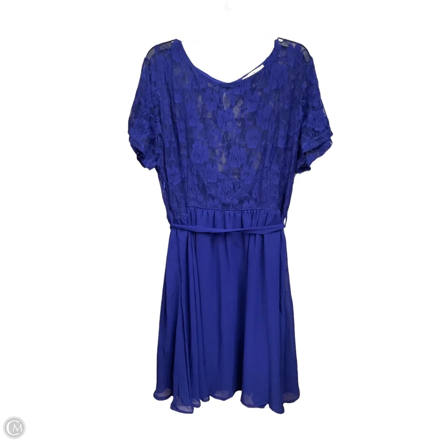 Dress Casual Midi By Cmc In Blue, Size: 4x