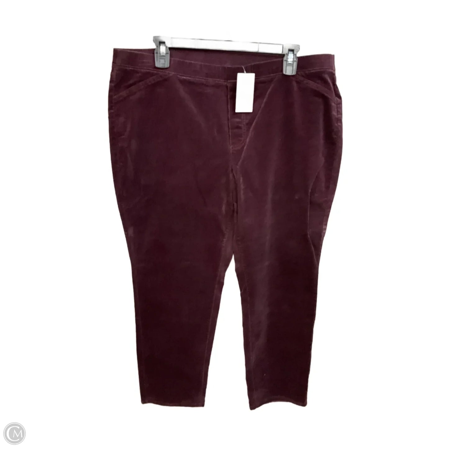 Pants Corduroy By J. Jill In Maroon, Size: 12p
