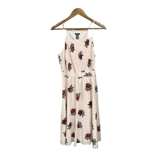 Dress Casual Midi By Ann Taylor In Floral Print, Size: 10