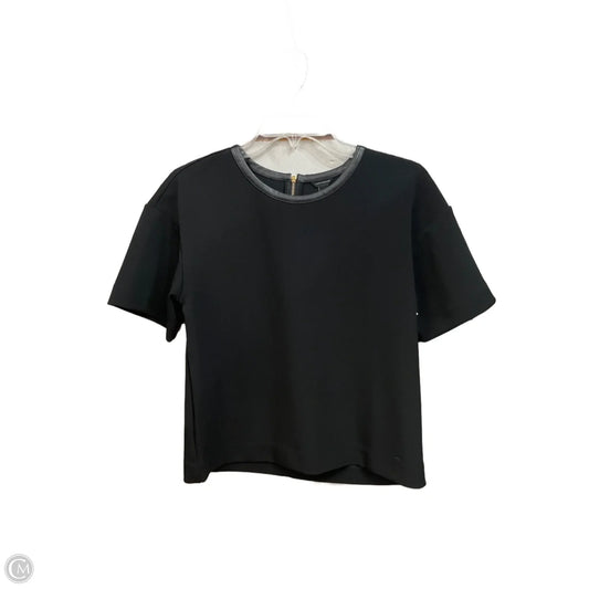 Top Short Sleeve By Ann Taylor In Black, Size: Xs