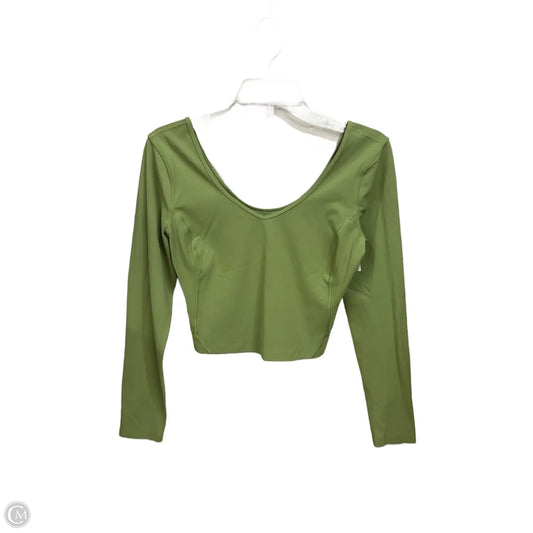 Athletic Top Long Sleeve Crewneck By Lululemon In Green, Size: S