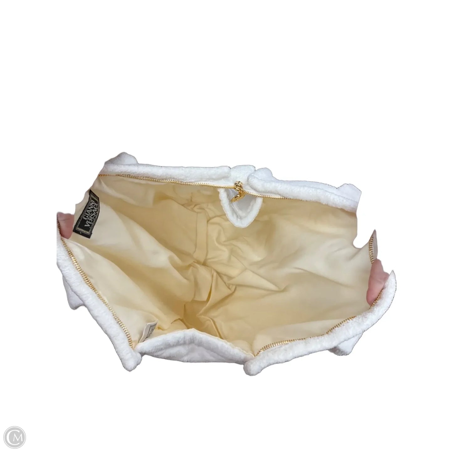 Tote Luxury Designer By Versace, Size: Medium