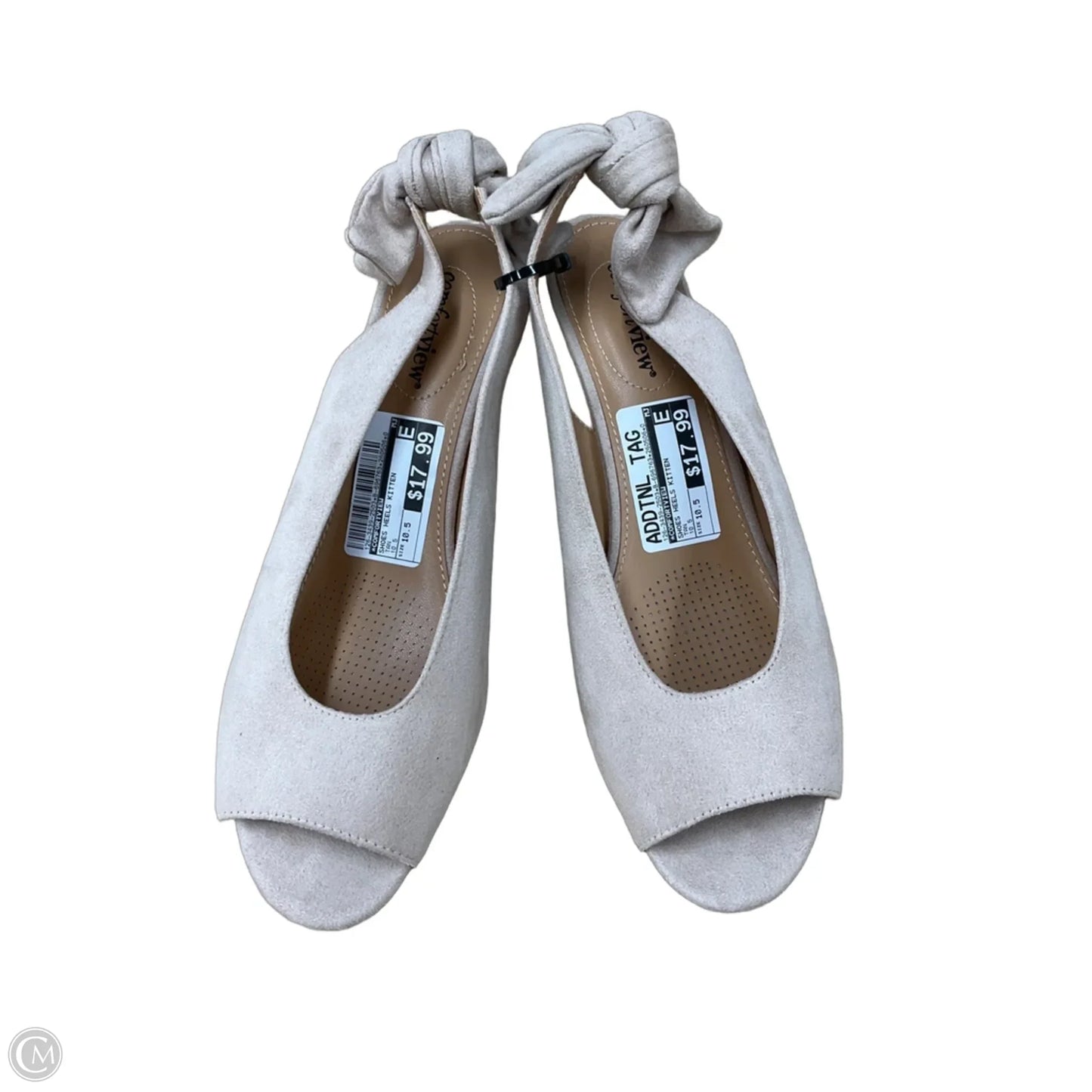 Shoes Heels Kitten By Comfortview In Tan, Size: 10.5