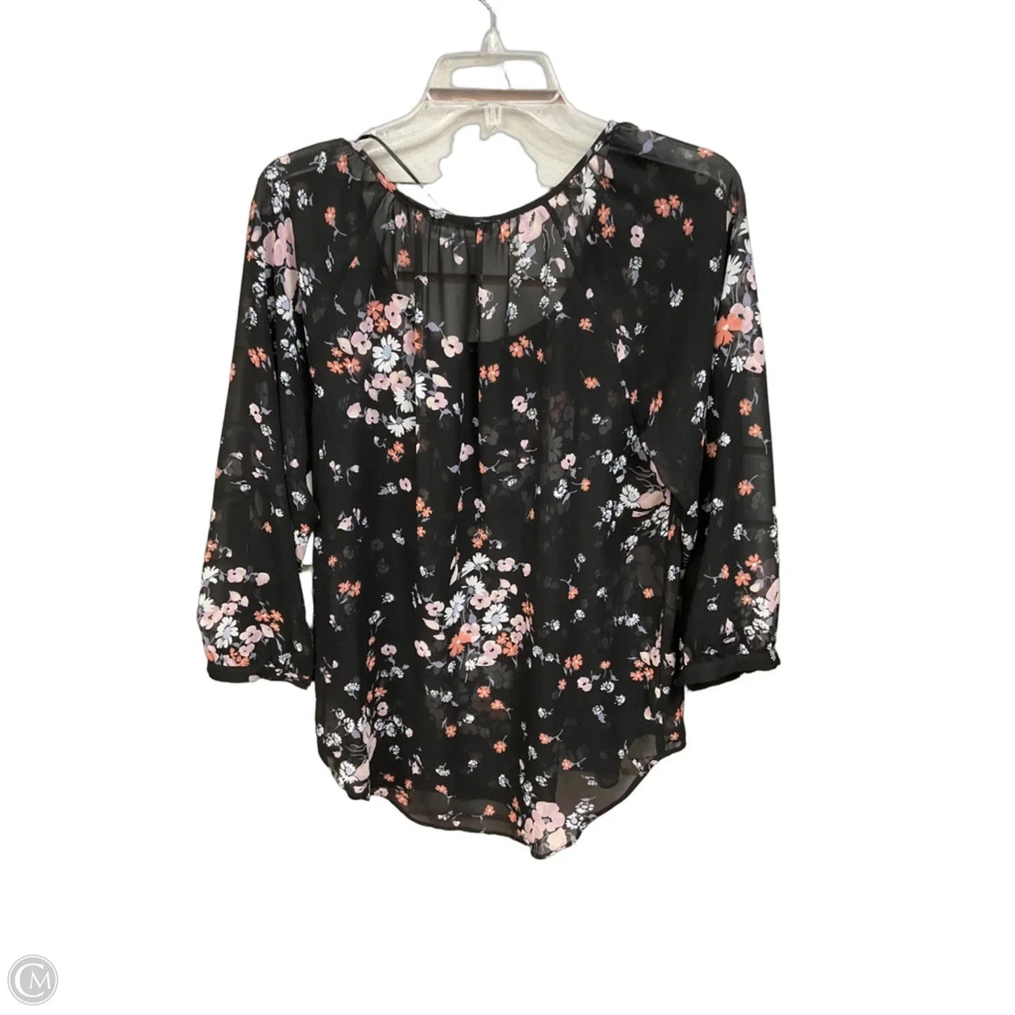 Blouse Long Sleeve By Lc Lauren Conrad In Floral Print, Size: M