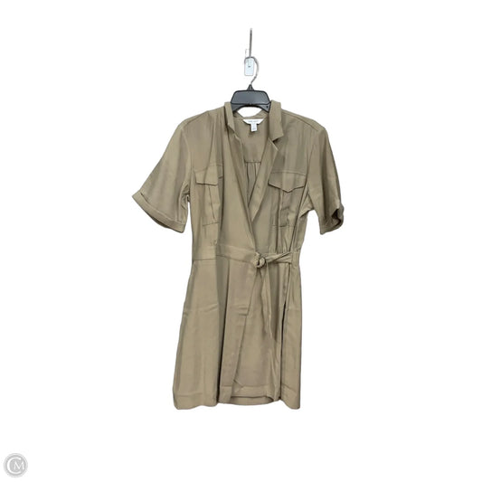 Dress Casual Midi By Nine West In Taupe, Size: L