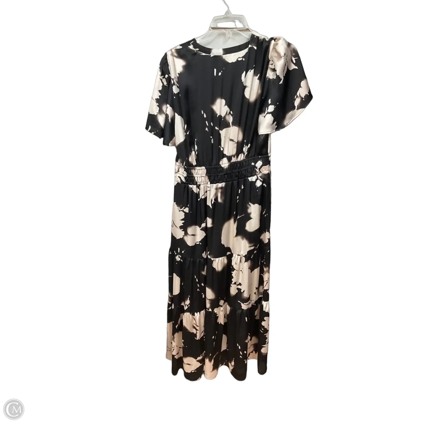 Dress Casual Maxi By Simply Vera In Black & Cream, Size: M