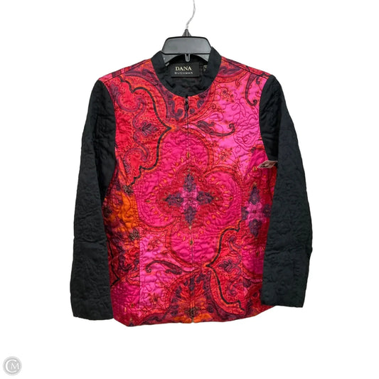 Jacket Other By Dana Buchman In Black & Pink, Size: M