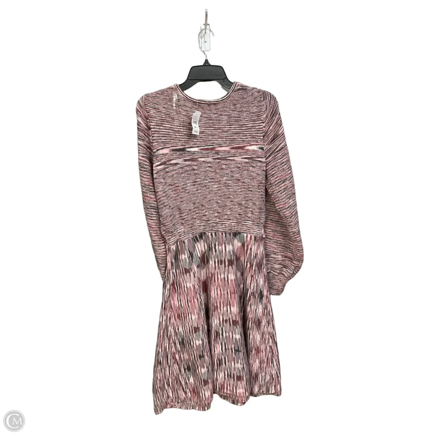 Dress Casual Midi By Ashley Stewart In Green & Pink, Size: 1x