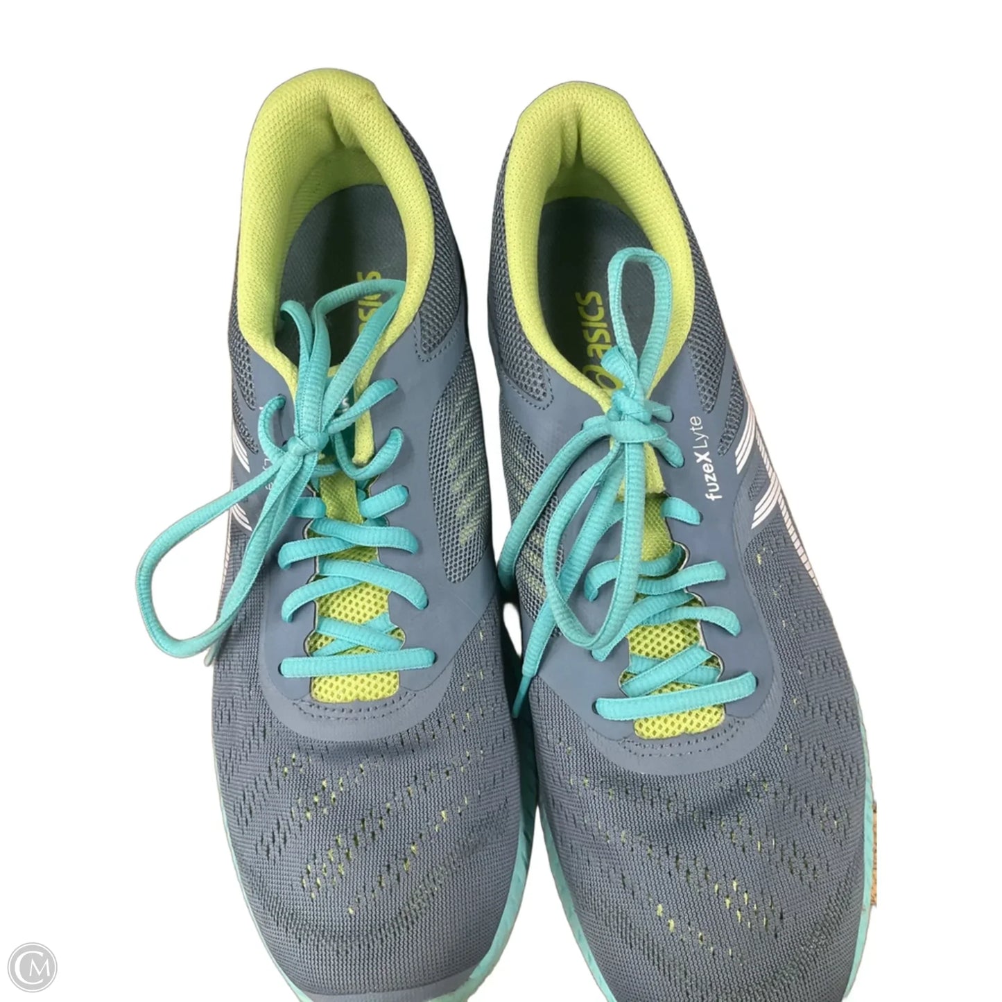 Shoes Athletic By Asics In Green & Grey, Size: 11