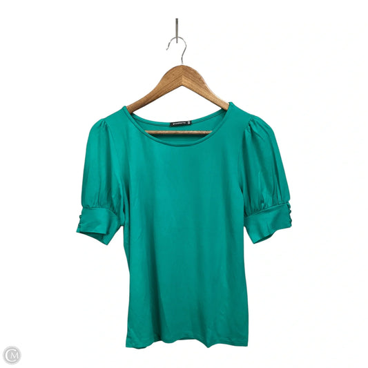 Top Short Sleeve By Staccato In Green, Size: S