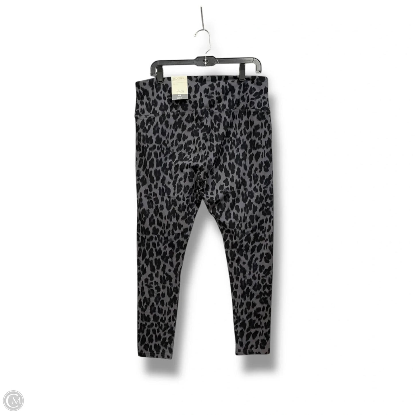 Pants Leggings By Style And Company In Black & Grey, Size: 0x