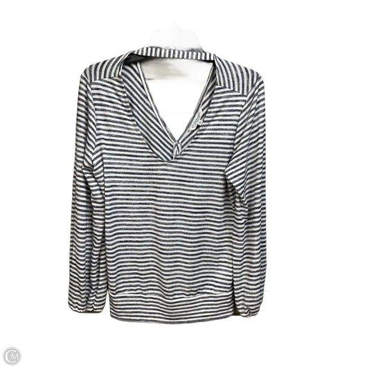 Top Long Sleeve By Liverpool In Striped Pattern, Size: S
