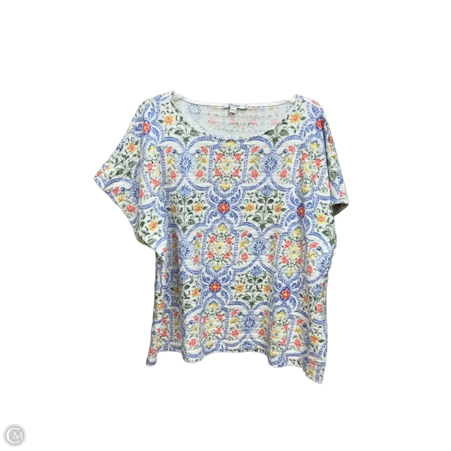 Top Sleeveless By Chicos In Floral Print, Size: Xxl