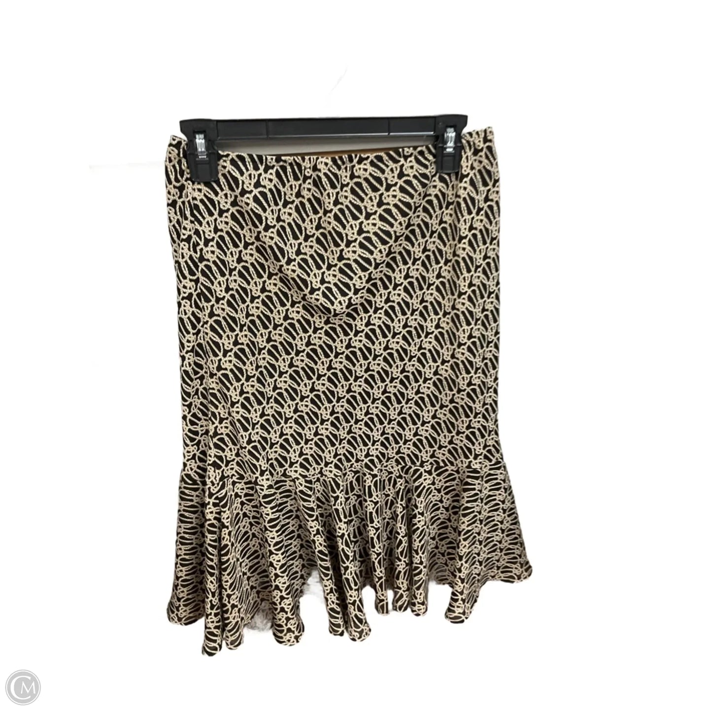 Skirt Midi By Dressbarn In Black & Cream, Size: 10