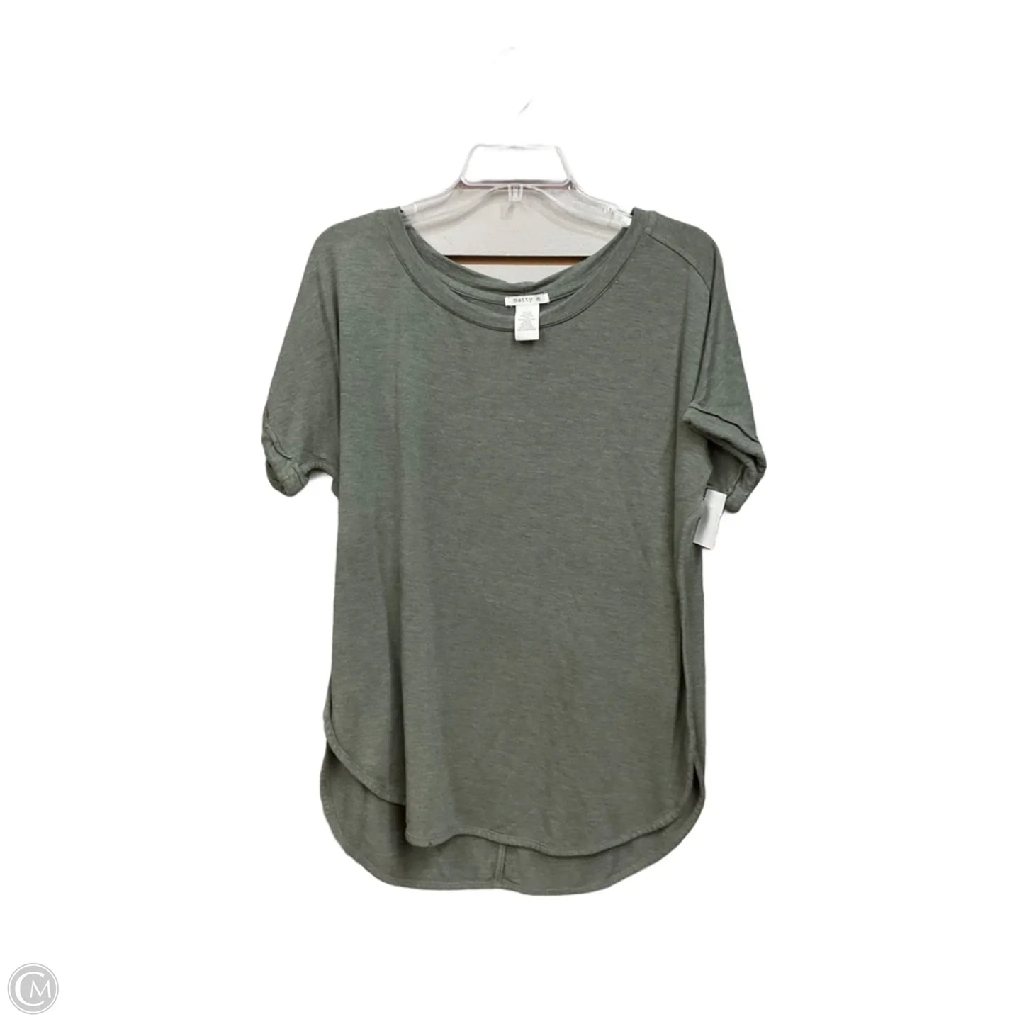 Top Short Sleeve Basic By Matty M In Green, Size: M