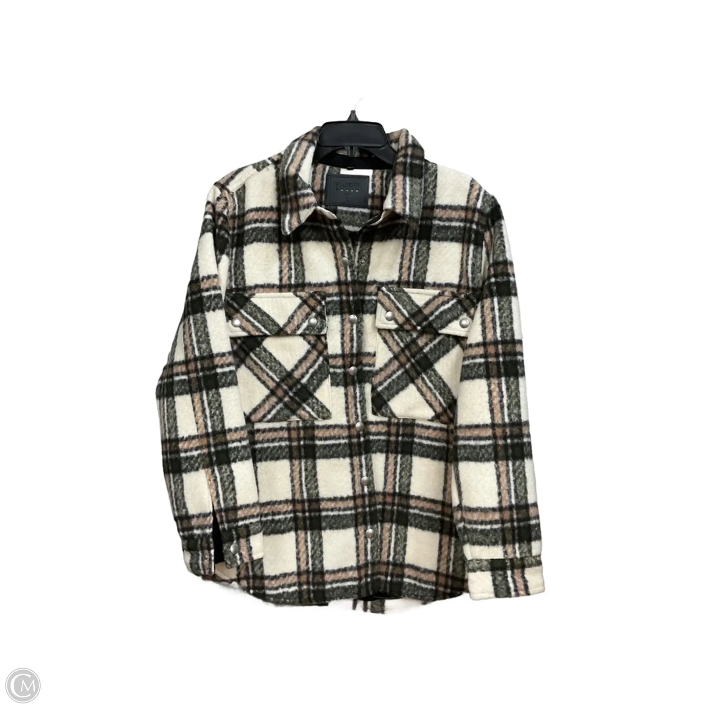 Jacket Shirt By Blanknyc In Plaid Pattern, Size: L