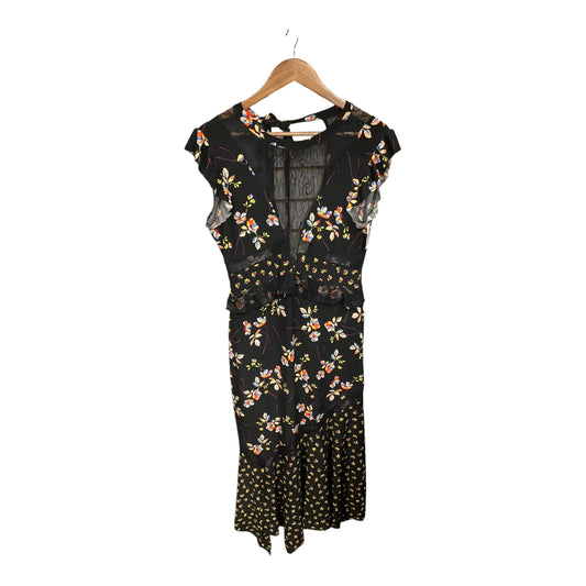 Dress Casual Maxi By Topshop In Black, Size: S