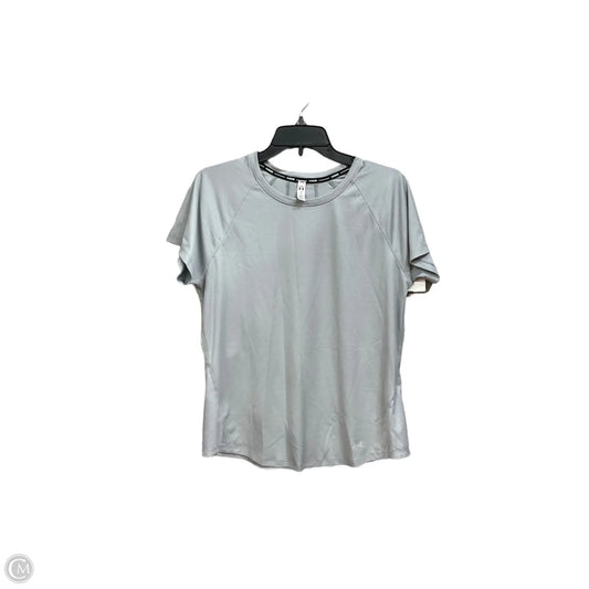 Athletic Top Short Sleeve By Under Armour In Grey, Size: L