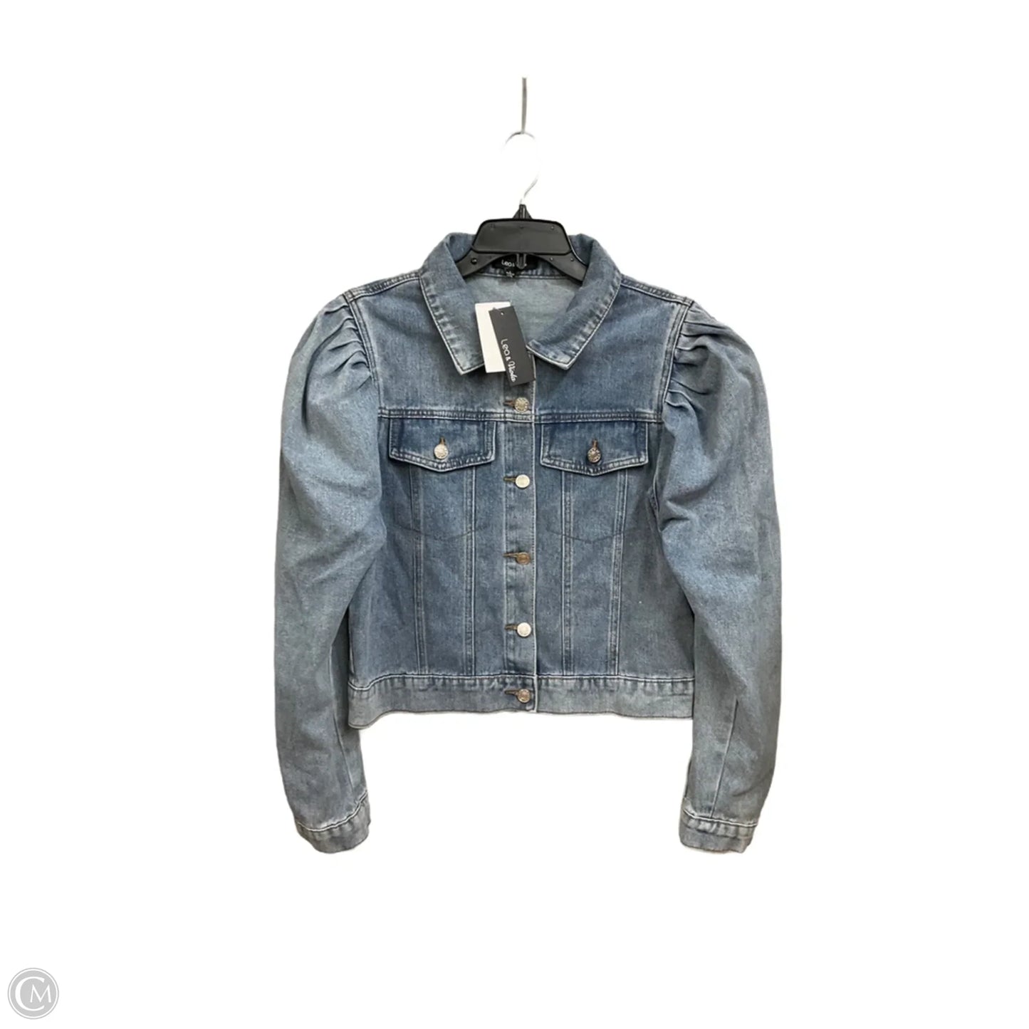 Jacket Denim By Lea & Viola In Blue Denim, Size: L