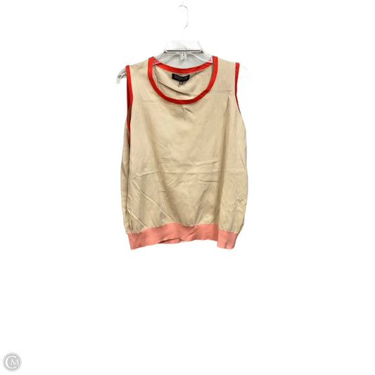 Top Sleeveless By Jones New York In Tan, Size: 2x