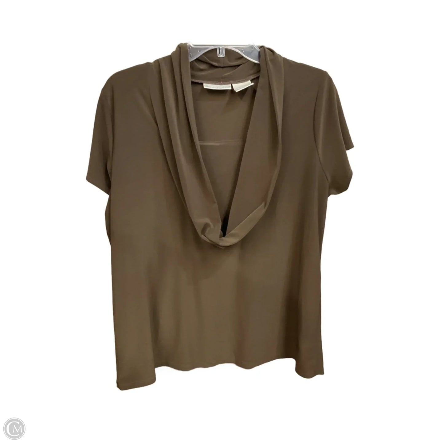 Top Sleeveless By Worthington In Brown, Size: 1x