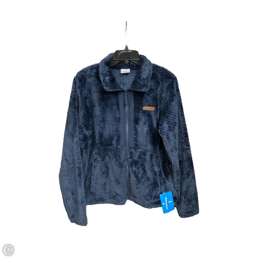 Jacket Fleece By Columbia In Navy, Size: L