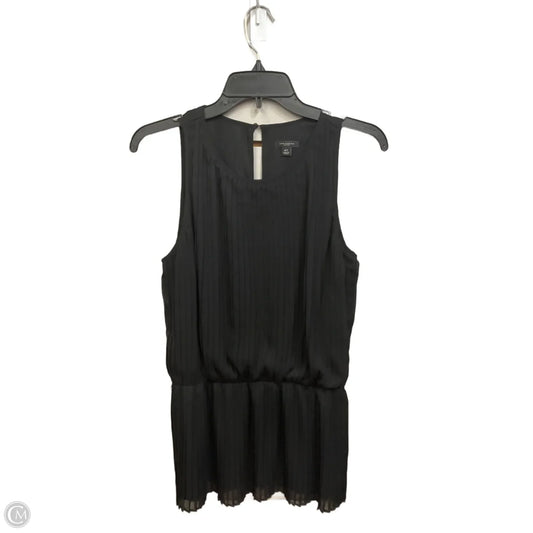 Top Sleeveless By Ann Taylor In Black, Size: 8