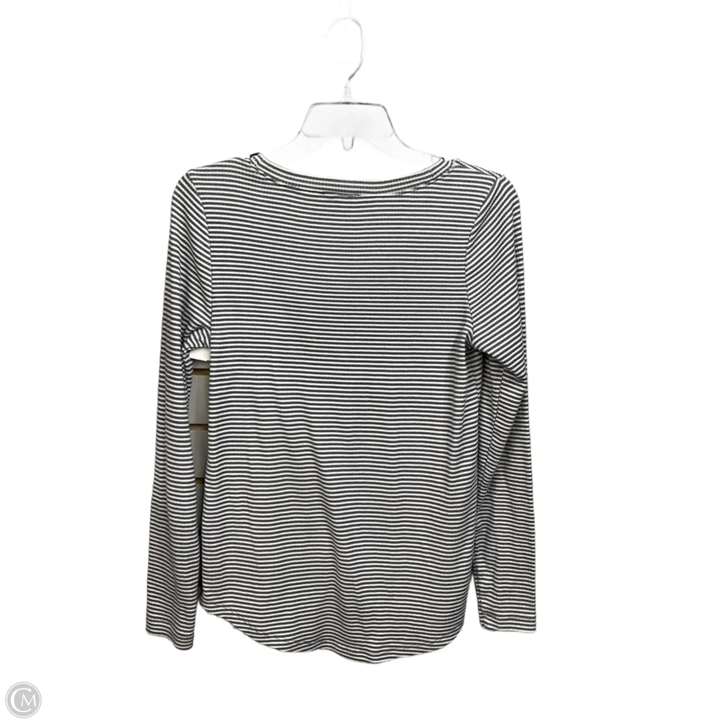 Top Long Sleeve By Loft In Striped Pattern, Size: S