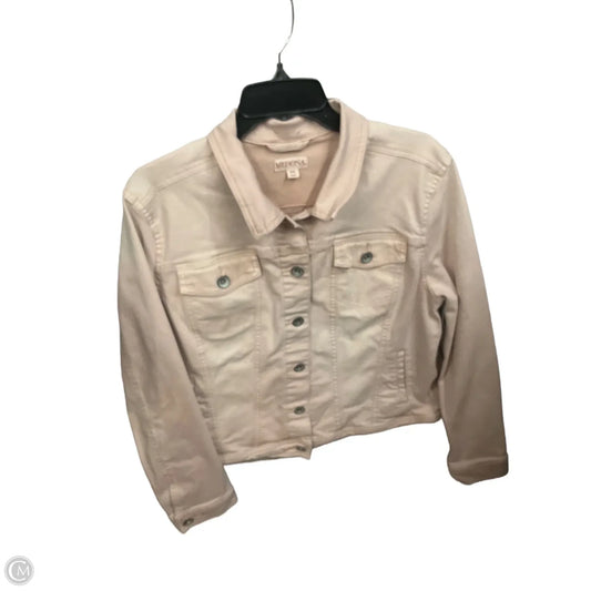 Jacket Denim By Merona In Pink Denim, Size: Xxl