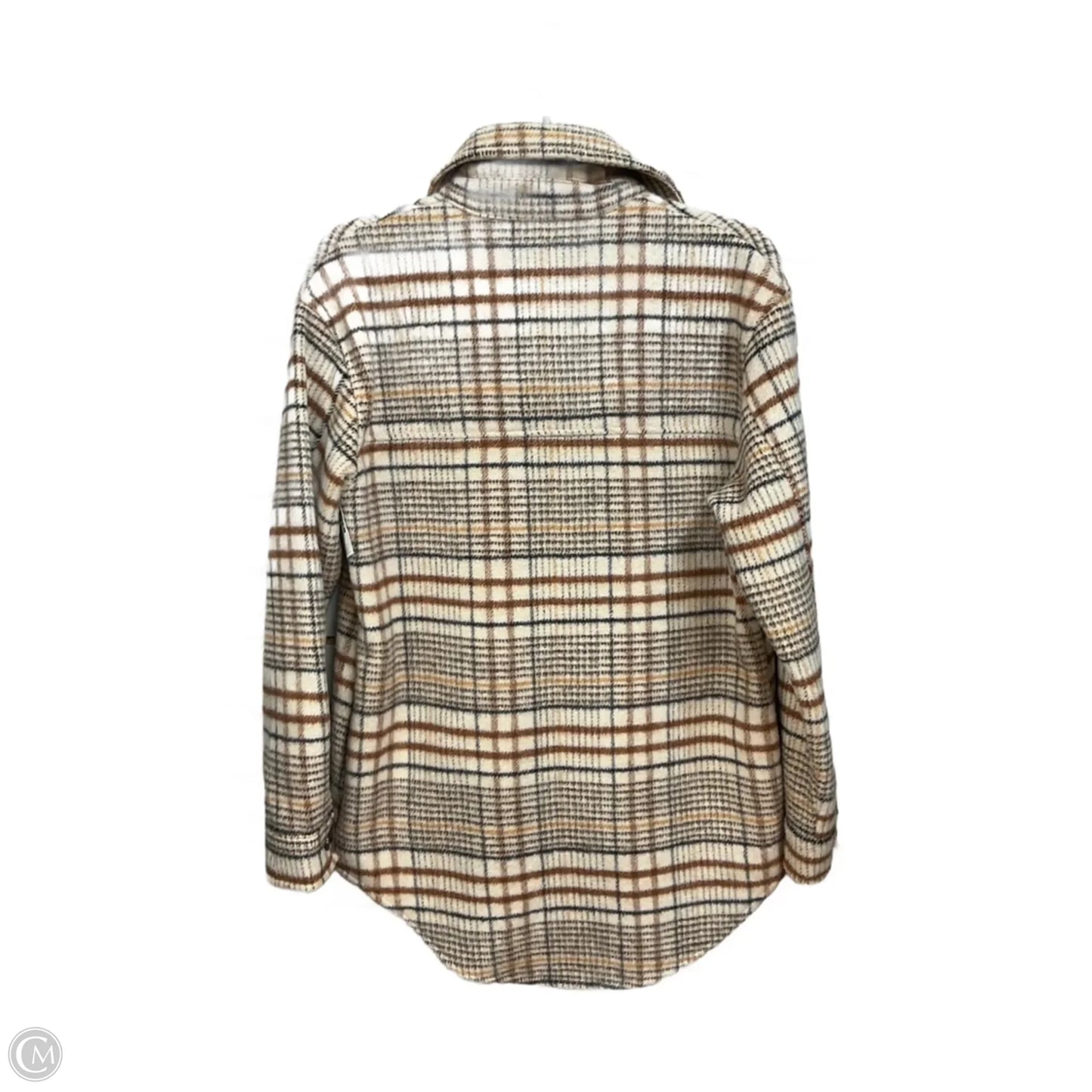 Jacket Shirt By Joie In Plaid Pattern, Size: S