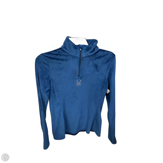 Top Long Sleeve By Spyder In Blue, Size: S
