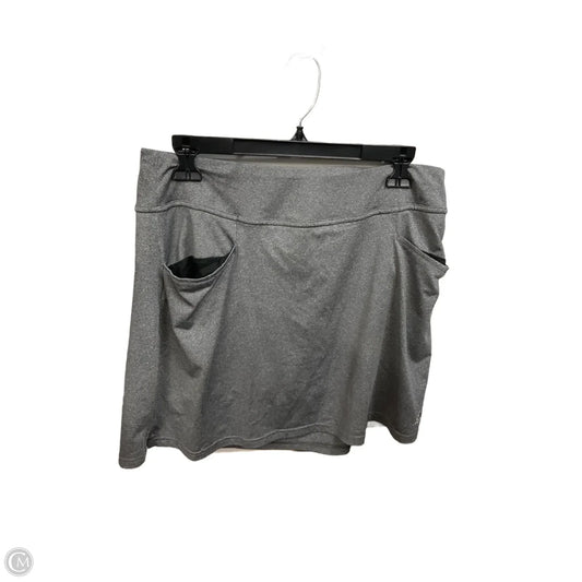 Athletic Skort By Adidas In Grey, Size: M