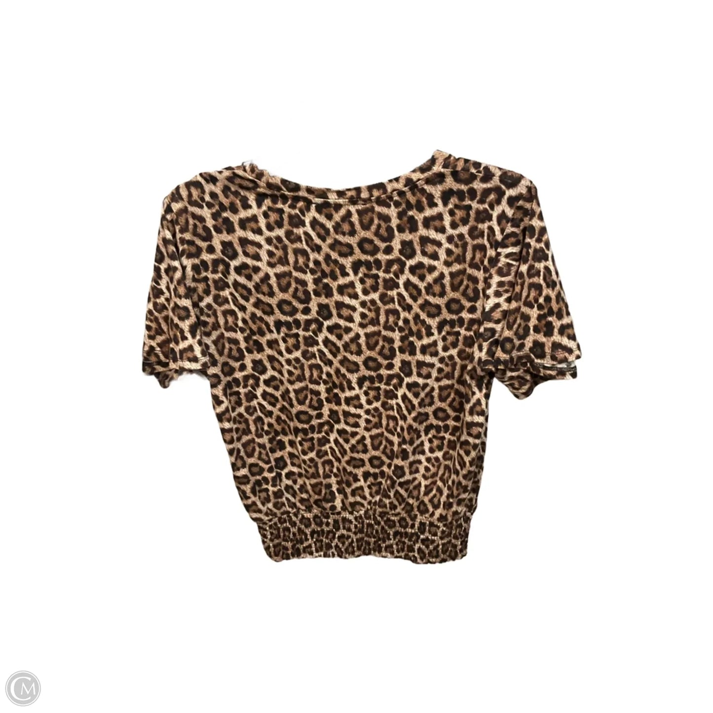 Top Short Sleeve By Michael By Michael Kors In Animal Print, Size: S