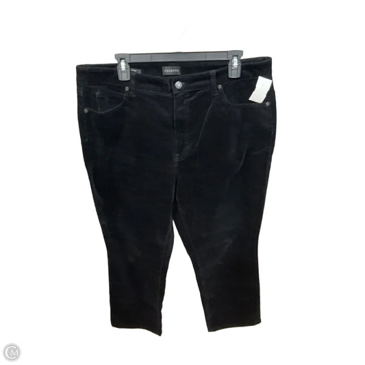 Pants Corduroy By Talbots In Black, Size: 16