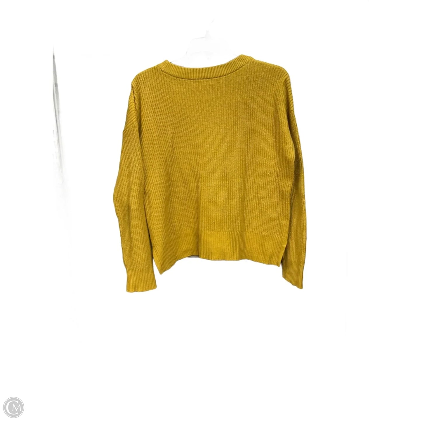 Top Long Sleeve By Madewell In Yellow, Size: S